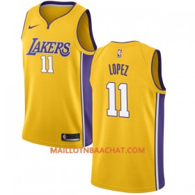 Maillot NBA Los Angeles Lakers Brook Lopez 11 Nike 2017-18 Or Swingman - Homme
